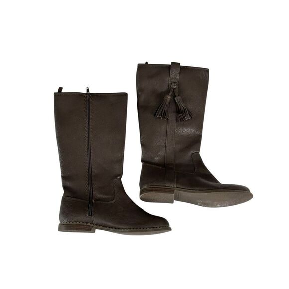 GapKids Brown Leather Boots - Picture 3 of 5